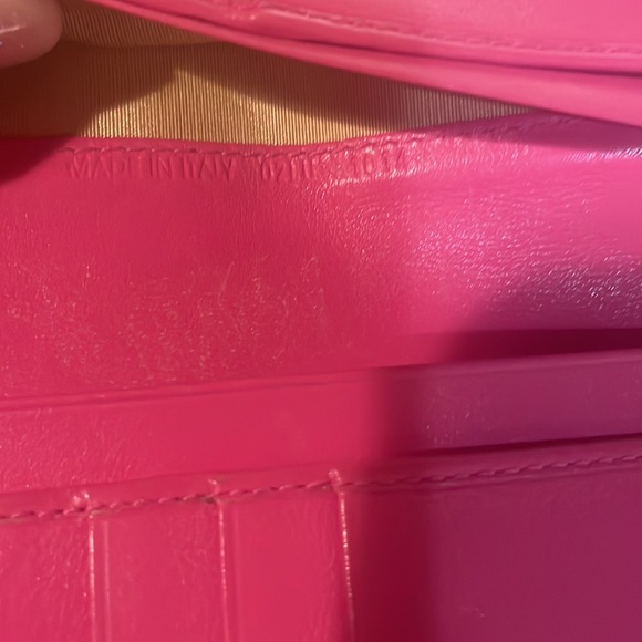 Christian Dior Limited Edition floral canvas and pink lambskin leather bifold - Picture 6 of 7